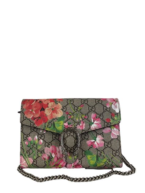 dionysus blooms print mini chain bag